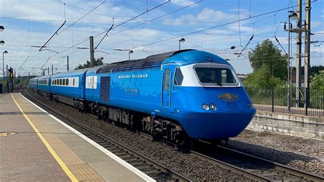 Midland Pullman with power cars 43046 & 43049 + freight and services at Warrington BQ (4/6/22 ...