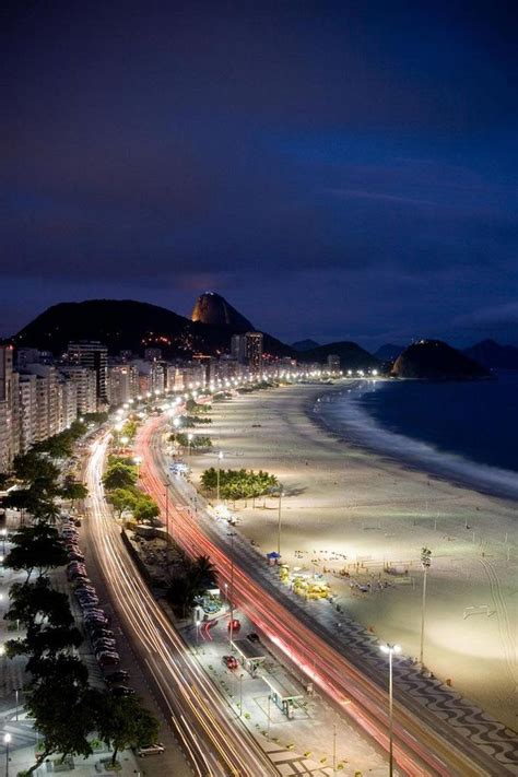 Copacabana, Rio de Janeiro, Brazil. | Lugares para viajar, Ideias de viagem, Night rio