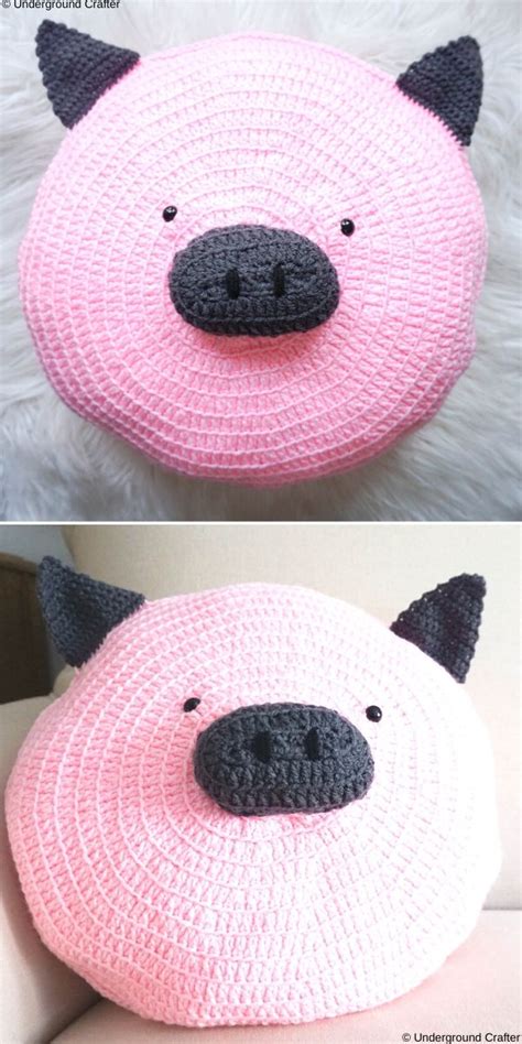 16 Adorable Crochet Animal Pillows For Kids