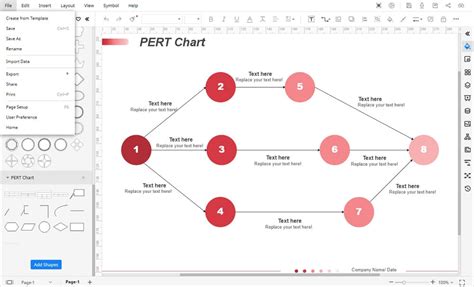 Free Pert Chart Template Excel