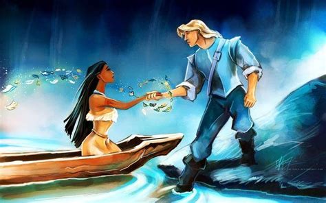 Pocahontas And Captain John Smith - Disney Fan Art (37027958) - Fanpop