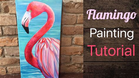 Flamingo Acrylic Painting Tutorial - By Artist, Andrea Kirk | The Art ...