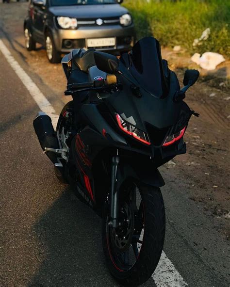 yamaha | V3 r15 black, Yamaha r15 v3 modified red, Bike photo