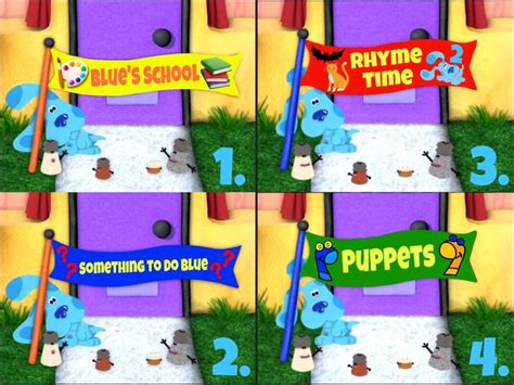 Blue’s Clues Flag Titles From Classic Clues DVD | Blue’s clues, Something to do, Blues clues