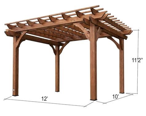 10 X 12 Pergola Plans Pdf File DIY Simple Pergola Plan Modern - Etsy Canada