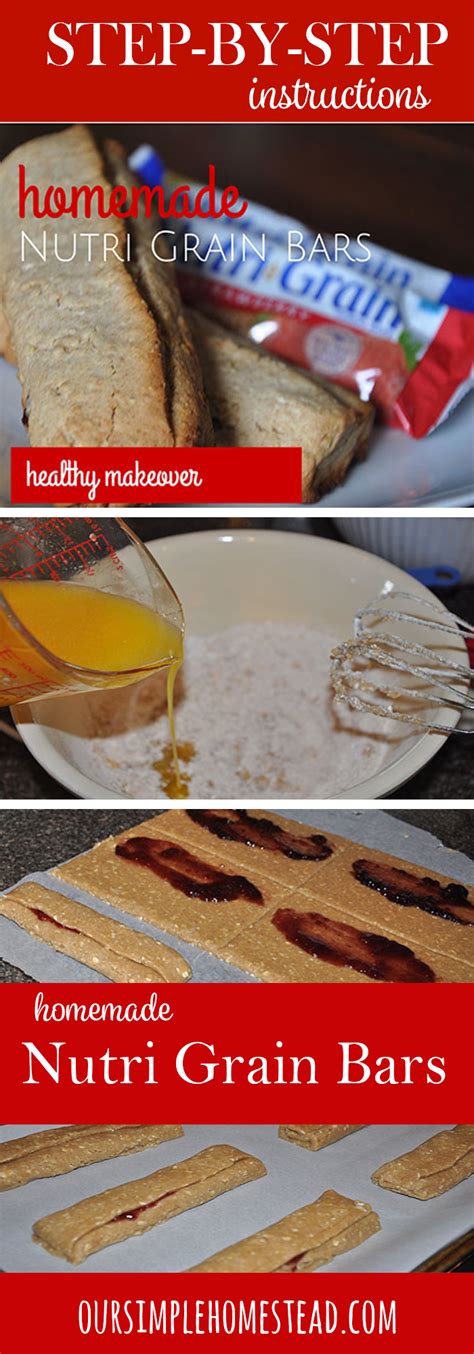 Homemade Nutri Grain Bars - A Healthy Makeover | Homemade cereal, Food, Nutrigrain bar