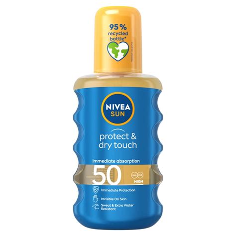 Buy NIVEA SUN Protect & Dry Touch Cooling Sun Spray (200 ml), Water ...