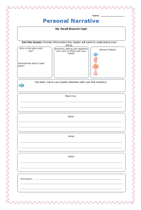 Editable Narrative Writing Graphic Organizer Examples