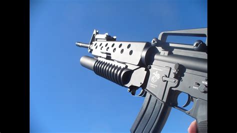 Specna Arms SA G02-M16A3 W/ M203-Airsoft Review - YouTube