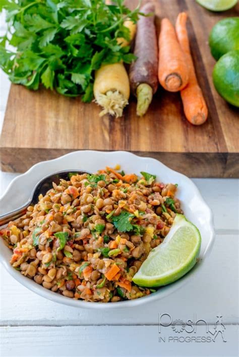 How to Make This Lentil Salad with Cilantro and Lime - Posh in Progress