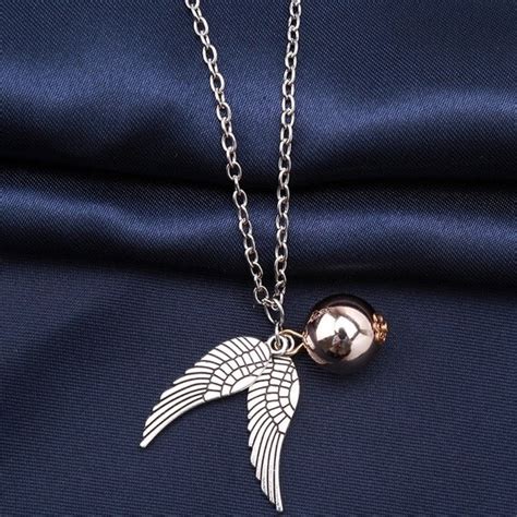 Harry Potter Quidditch snitch necklace by TheWeasleys on Etsy