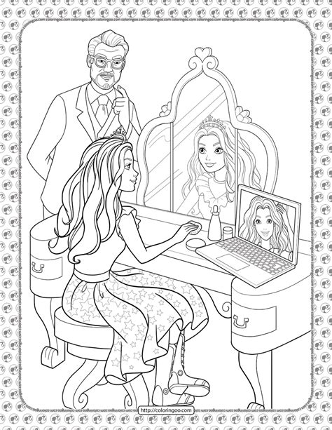 Barbie Princess Adventure Coloring Pages 04