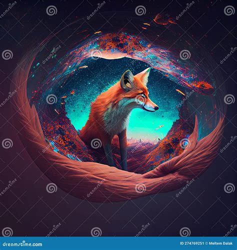 Illustration of a Fox, Colorful Style, Wallpaper and Background for ...