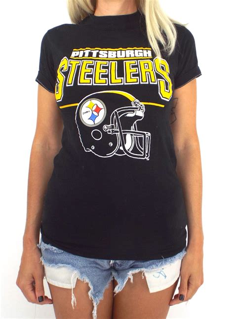 Vintage 80s Pittsburgh Steelers Helmet Tee - Etsy