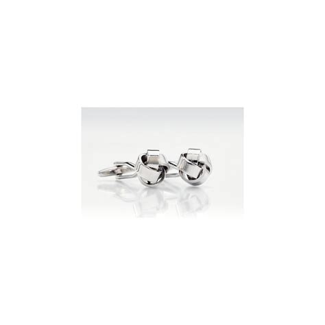 Silver Knot Cufflinks - Ties-Necktie.com