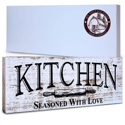 Kitchen Sign Rustic Farmhouse . Distinctive Kitchen Wall - Etsy