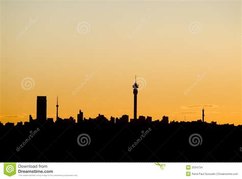 Johannesburg City Skyline Royalty-Free Stock Image | CartoonDealer.com ...