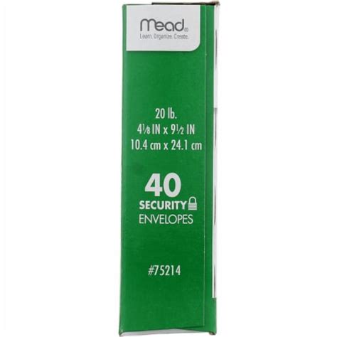 Mead® #10 Security Envelopes - White, 40 ct - QFC