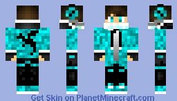 FIRE ICE WIZARD Minecraft Skin