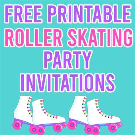 Free Printable Roller Skating Party Invitations | Parties Made Personal