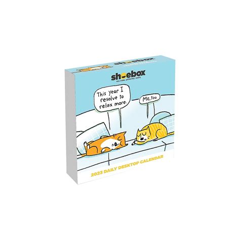 2023 TF Publishing Shoebox 5.25" x 5.25" Day-to-Day Calendar (BOX-23-3050) - Walmart.com