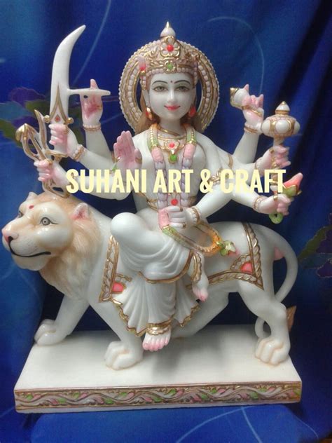 Hindu Marble Ambe Maa Statue, For Worship, Suhani Art & Craft | ID ...