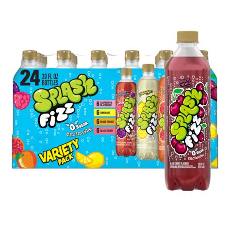 Splash Fizz™ Variety Pack Sparkling Water Beverage 20 Fl Oz Plastic ...