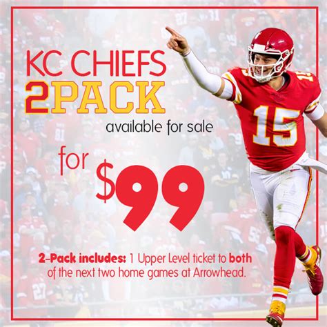 Chiefs Ticket 2-Pack - Tickets For Less