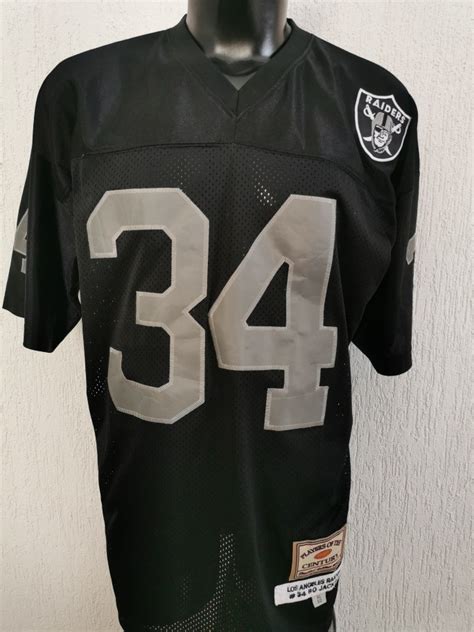 Jersey Oakland Raiders Throwback #34 Bo Jackson Xg De Adulto | Mercado Libre