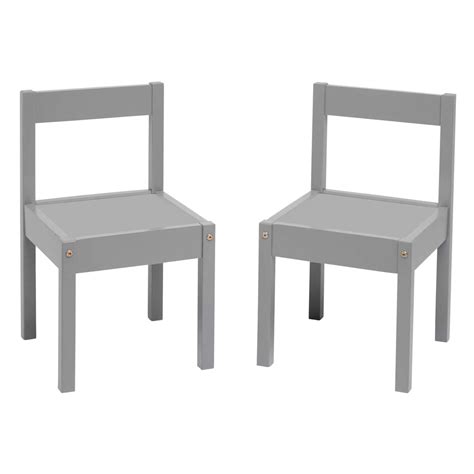Your Zone Child 3-Piece Table and Chairs Set, in Grey Age Group 1 to 5 Years Old. - Walmart.com
