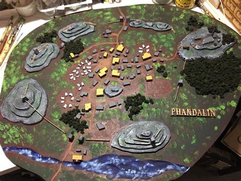 I made a 3D map of Phandalin out of insulation foam : r/DnDIY