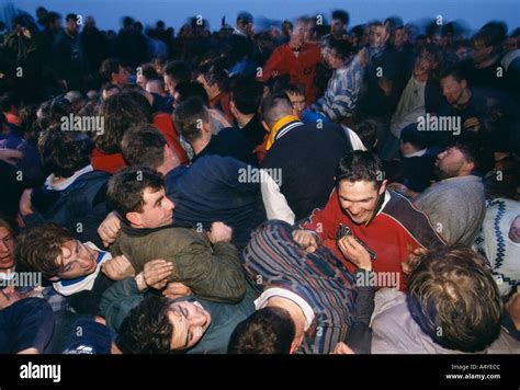 Haxey hood game haxey Lincolnshire england Stock Photo - Alamy