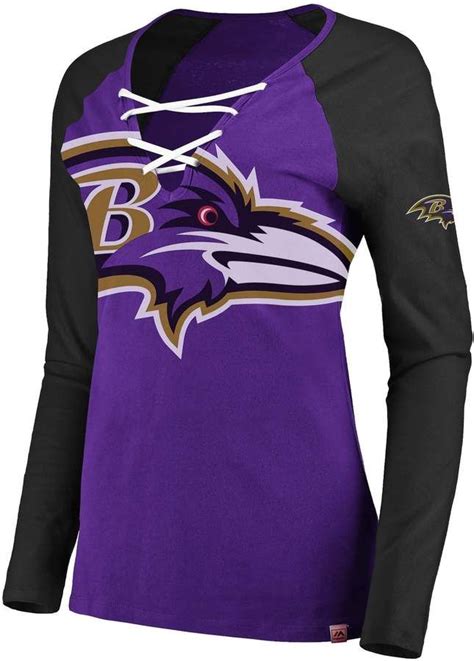 Majestic Women's Baltimore Ravens The Lace Up Tee | Women, Tees ...