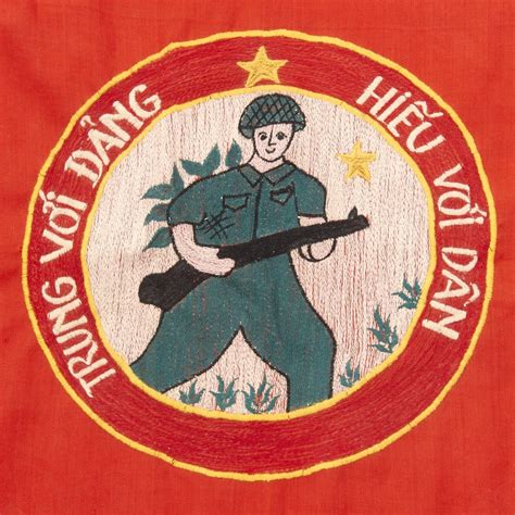 Original Vietnam War North Vietnamese Army NVA Viet Cong Unit Flag - S ...