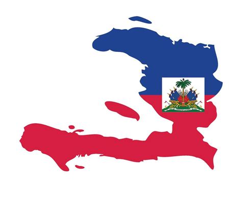 Haiti Flag National North America Emblem Map Icon Vector Illustration ...