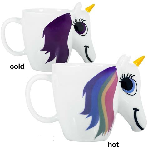 Magical Heat Color Changing UNICORN Mug | Tazze in ceramica, Tazze ...