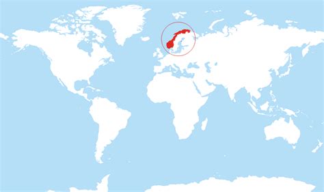 Where is Norway located on the World map?