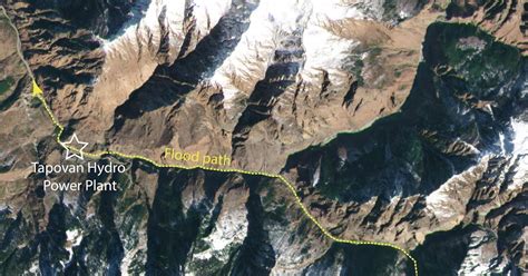 remote sensing in the news: Landslide: Chamoli, Uttarakhand, India,