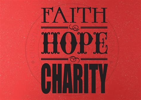 Faith, Hope & Charity Vinyl Wall Statement, Vinyl, SCR125