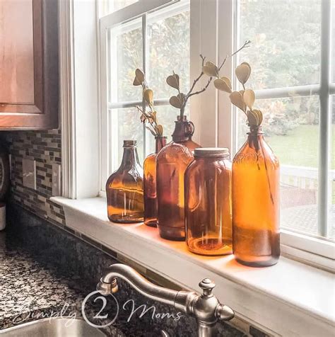 How to Use Vintage Amber Bottles in Your Fall Decor – Simply2moms