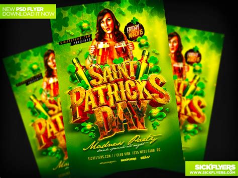 St Patricks Day Flyer Template PSD by Industrykidz on DeviantArt