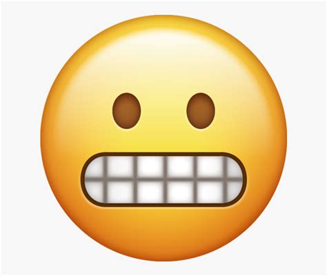 Grimacing Emoji Png - Transparent Background Grin Emoji Png , Free ...