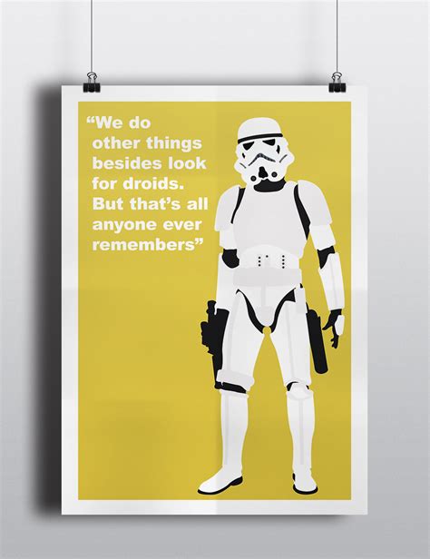 Minimal Stormtrooper Quote by Posteritty on DeviantArt