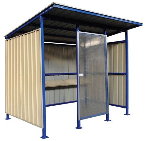 Smoking Shelter: Sides, 96 In X 100 In X 91 In, Steel, Beige, Unassembled | ubicaciondepersonas ...