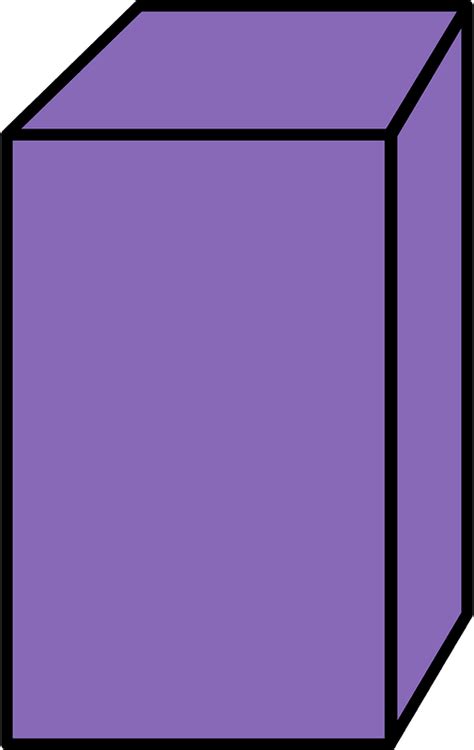 Violet Rectangular cuboid clipart. Free download transparent .PNG | Creazilla