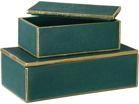 Karis Emerald Green Boxes S/2 UT18723