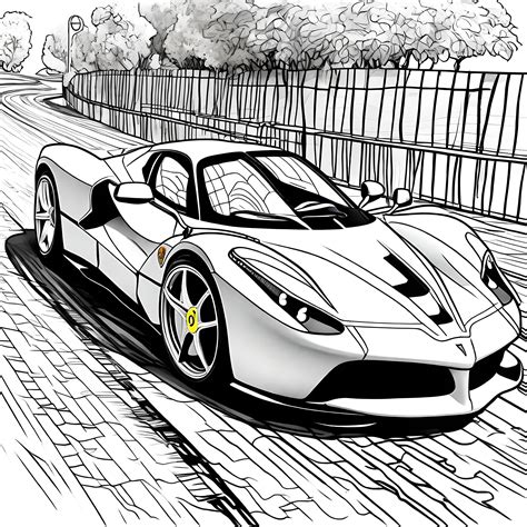 La Ferrari Coloring Pages