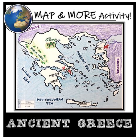 Ancient Greece Map Activity- Label and Color! - Classful