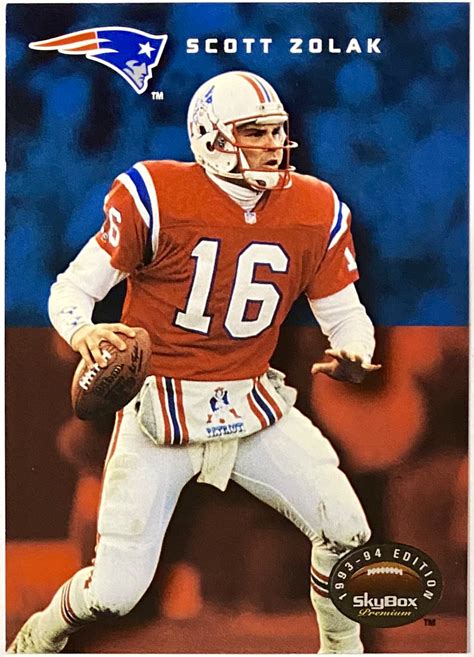 Scott Zolak 1993-94 Skybox Premium New England Patriots Football Rookie ...