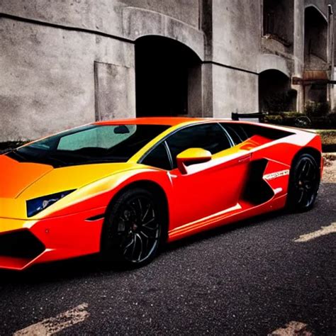 Album cover of Andrew Tate in a Lamborghini” | Stable Diffusion